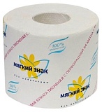 Туалетная бумага "Мягкий знак" белая 100% целлюлоза 53 метра (72шт/уп)
