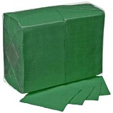 Салфетки бумажные 24*24см зеленые интенсив "Форест" (400листов/упак) (15уп/кор)