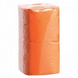 Салфетки бумажные 24*24см оранжевые интенсив "Форест" (400листов/упак) (15уп/кор)