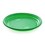 Тарелка десертная ПС зеленая d=205мм (100шт/20уп) Интропластик, шт