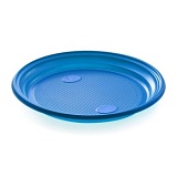 Тарелка десертная ПС синяя d=205мм (100шт/20уп) Интропластик, шт